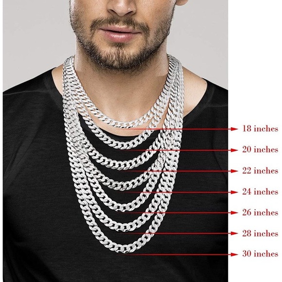 NWT Sterling Silver 9mm Diamond-Cut Chain - Picture 4 of 5